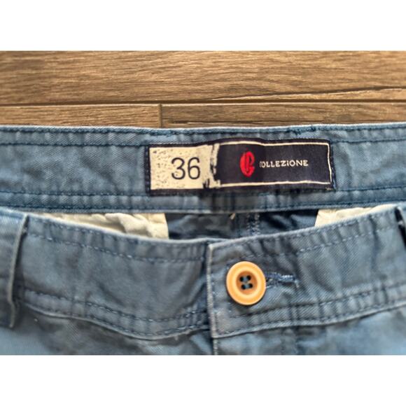 Collezione Informale Blue‎ Flat Front Trousers Size 36 - Picture 3 of 6
